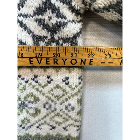 Croft & Barrow Womens Cardigan Sweater Knit Long Sleeve Size XL Multi Snowflakes - Picture 7 of 11